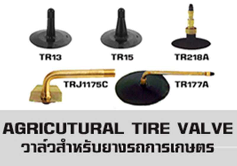 วาล์วชนิดต่างๆ ที่ใช้สำหรับยางรถการเกษตร ยางรถไถและยางรถแทรกเตอร์