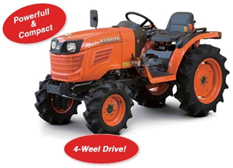 ขนาดยางรถไถ แทรคเตอร์ คูโบต้า Kubota B2420 Agricultural Tractor
