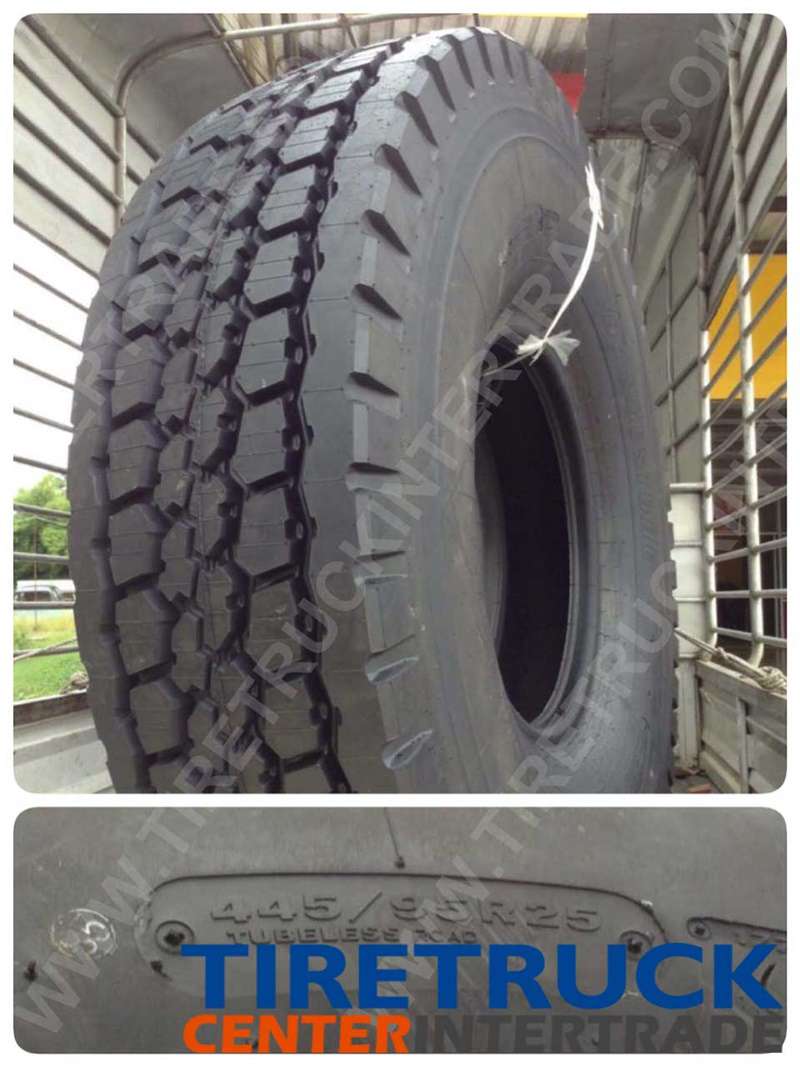 ลูกค้าเก่าสั่งยางรถเครน 445/95R25 2* VHS Bridgesto...