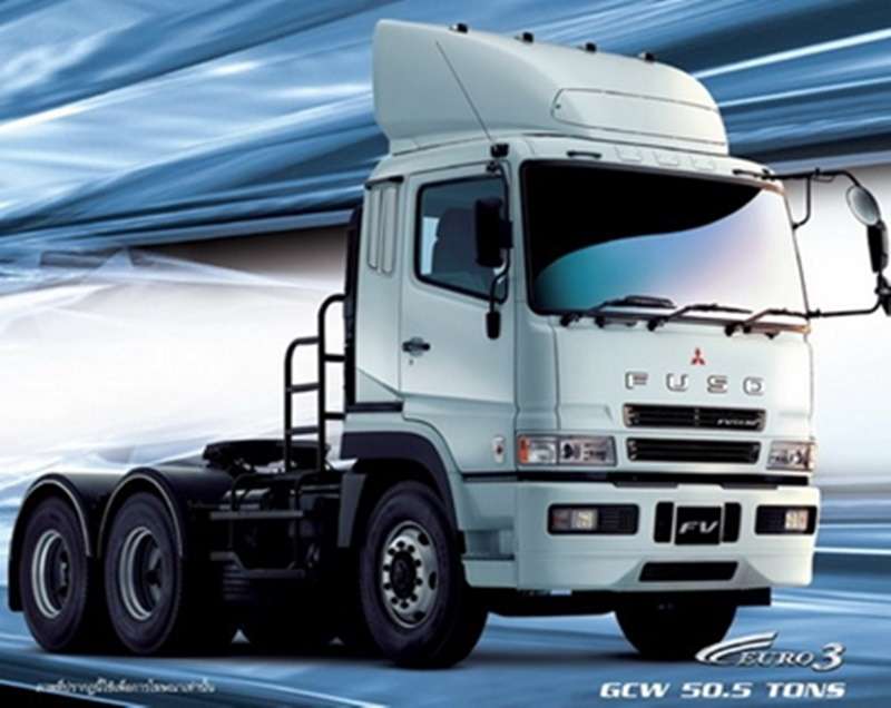 ขนาดยางรถบรรทุก รถหัวลาก Mitsubishi Fuso FV-5138 Trailer Truck
