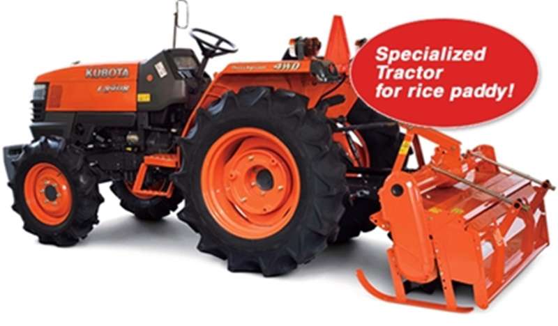 ขนาดยางรถไถ แทรคเตอร์ คูโบต้า Kubota L3408 Agricultural Tractor