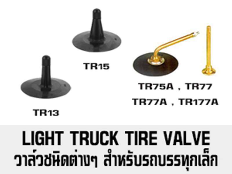 วาล์วชนิดต่างๆ ที่ใช้สำหรับยางรถบรรทุกขนาดเล็ก LIGHT TRUCK TIRE VALVE
