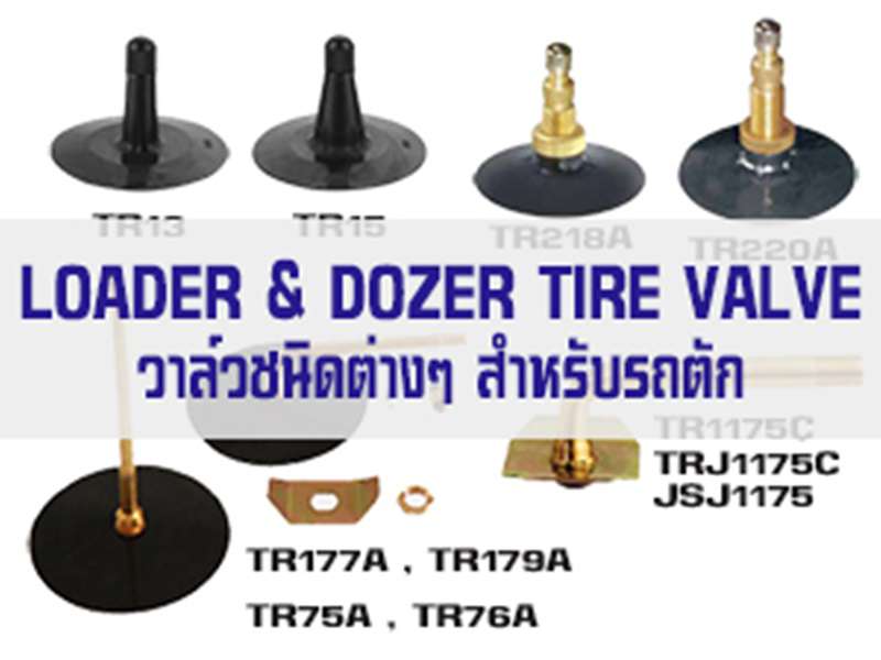 วาล์วชนิดต่างๆ ที่ใช้สำหรับยางรถตัก LOADER&DOZER TIRE VALVE
