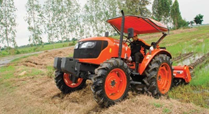 ขนาดยางรถไถ แทรคเตอร์ คูโบต้า Kubota M6040SU Agricultural Tractor