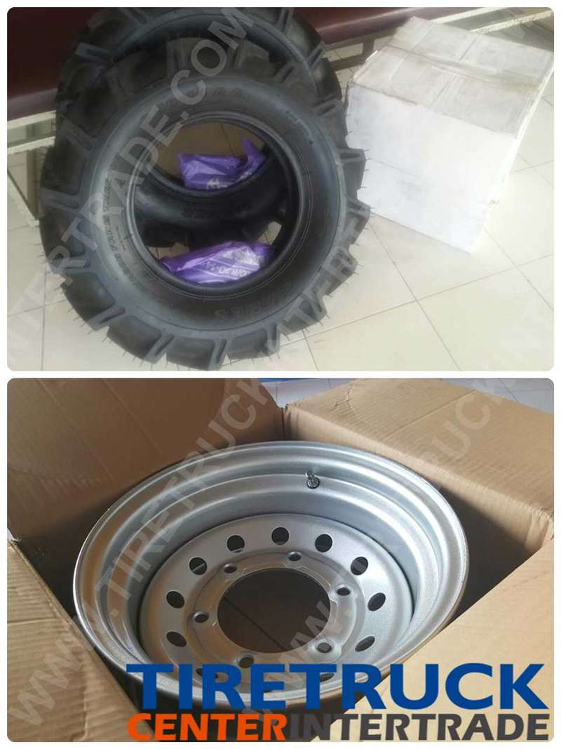 ลูกค้าสั่งยางรถไถ 6.50-14 พร้อมกะทะล้อ ขอบคุณมากคร...