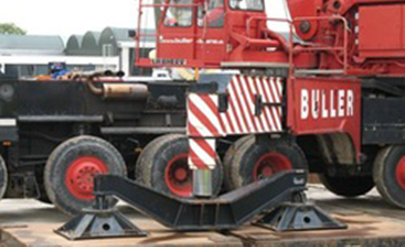 การคำนวณแรงกดที่ขาเครน (Bearing pressure under outriggers.)