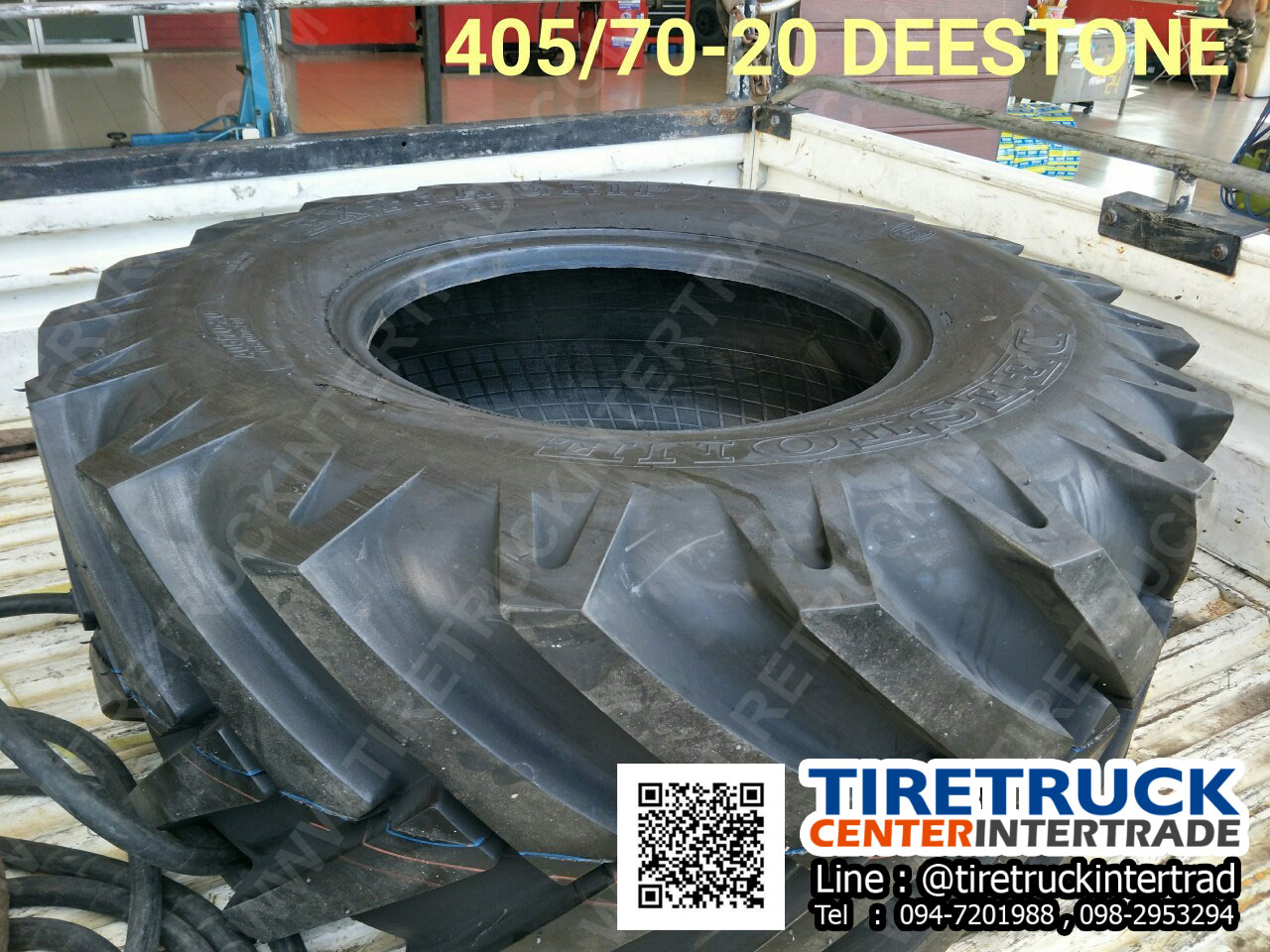 ลูกค้าสั่งยางรถตัก 405/70-20 14PR T/L D403 DEESTON...